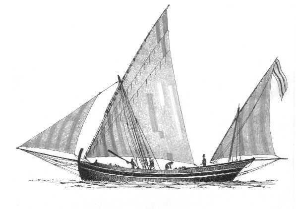E - Barca de mitijana - da F. Roux (1820)